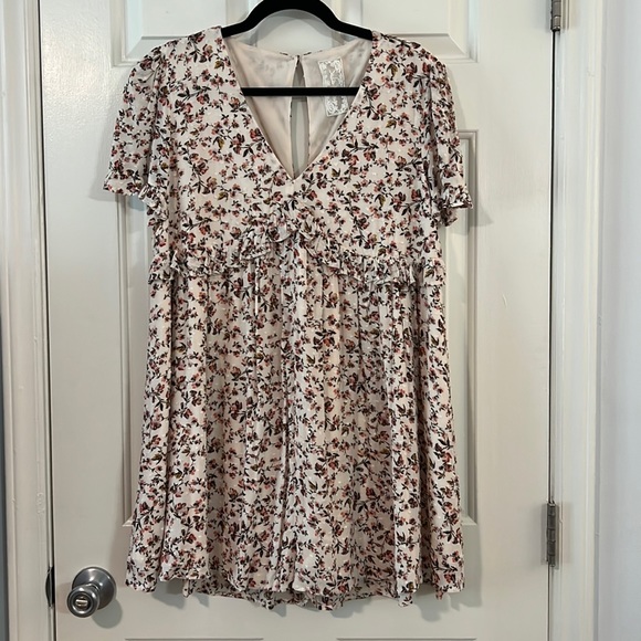 Happy Trails Romper Dress - M - Ivory - Sadie & Sage - Picture 1 of 6